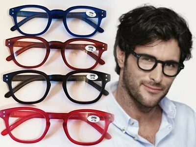 Occhiali da Lettura Vista Per uomo donna Occhiali da lettura con molla Fodero - Immagine 1 di 4