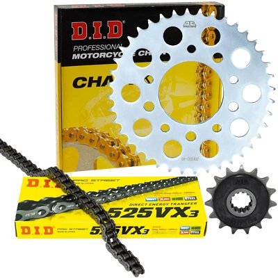 Kettensatz X-Ringkette DID 525VX3 für Honda CB 500 PC26 PC32 CB 500 S 1994-2003