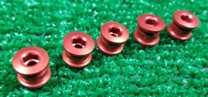 5PCS Chainring Bolts Single Ring Bike Chain Ring Screws Chainring New - Picture 1 of 3