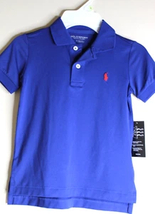 Boys Polo Sport Ralph Lauren Shirt Size 4 Navy Blue with Red Pony - Picture 1 of 7