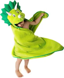 Tinkers World Premium Hooded Towel Kids Dinosaur Design bath 100% Cotton - Picture 1 of 7