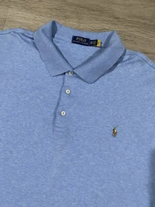 Polo Ralph Lauren uomo taglia 4XB (4XL BIG) blu chiaro polo grande e alta - Foto 1 di 4