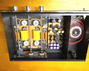 6SN7 6N8P Vorverstärker basierend auf Rogue99 Platine DIY / Strom / Gehäuse - Bild 1 von 12