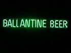 Circa 1940s Ballantine Beer Horizontal 1-Color Neon, Newark, New Jersey