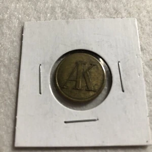 Vintage (AK) Double Sided Embossed Token - Picture 1 of 1