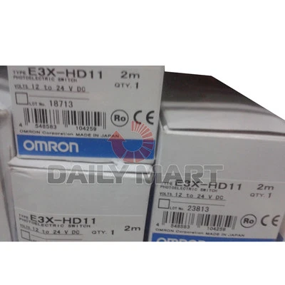 New Omron Automation E3X-HD11 E3XHD11 Fiber Optic Amplifier Photoelectric Sensor - Image 1 of 2