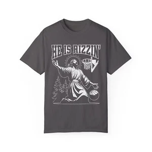 He Is Rizzin Vintage 90s Bootleg T-Shirt, Retro 2000s Graphic Tee, Funny T Shirt - Picture 1 of 29