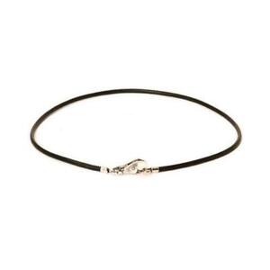 New Trollbeads Leather Necklace, Black, without lock cm 45 (L310245)
