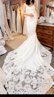 robe de mariée haute couture jamais portée et non retouchée, négociable.  - Photo 1/4