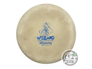 USED Gateway SureGrip SSS Wizard 174g Cream Blue Foil WARPED Putter Golf Disc - Picture 1 of 2