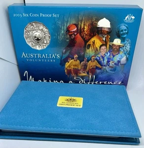 2003 Australia's Volunteers Making a Difference 6 Coin Proof Set RAM - Picture 1 of 7