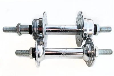 Bujes de bicicleta de carretera delanteros y traseros vintage años 60/70, cromados Kun.Yu 36 agujeros Foto 1 de 2