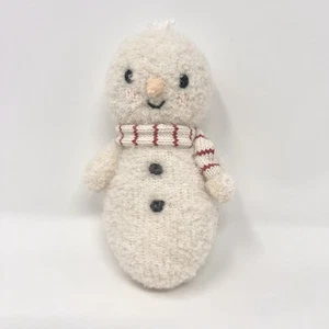 Cuddle+Kind Baby Snowman Red Stripes Scarf HTF - Picture 1 of 8