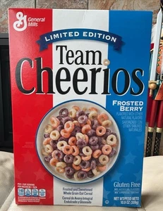 UNGEÖFFNETE Frosted Berry Team Cheerios Sammlerstück limitierte Auflage Müslischachtel 10,9 Oz. - Bild 1 von 4
