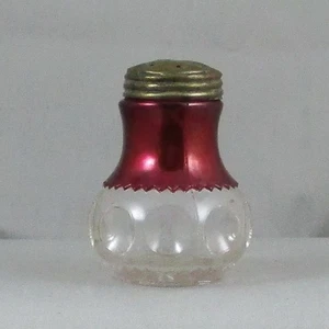 EAPG US GLASS KINGS CROWN RUBY STAIN SHAKER - Picture 1 of 6