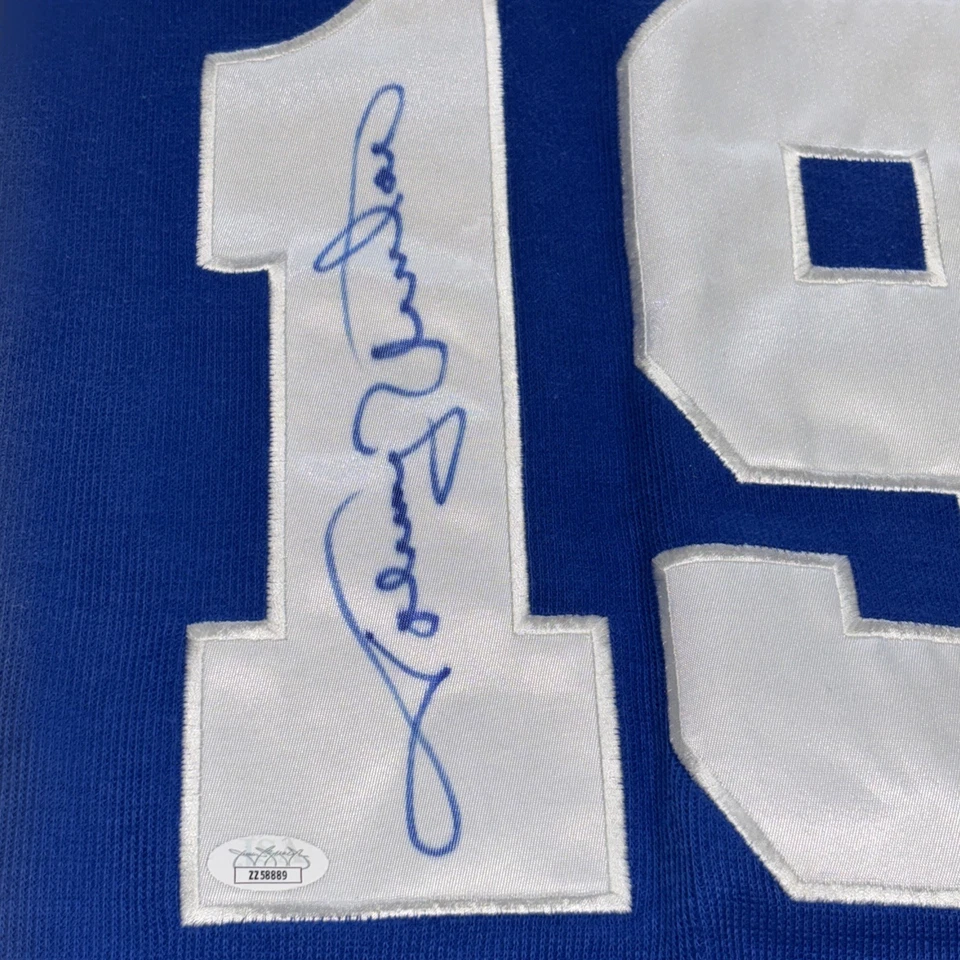 Camiseta deportiva retro Johnny Unitas #19 firmada 1970 vintage manga larga JSA LOA Foto 1 de 4