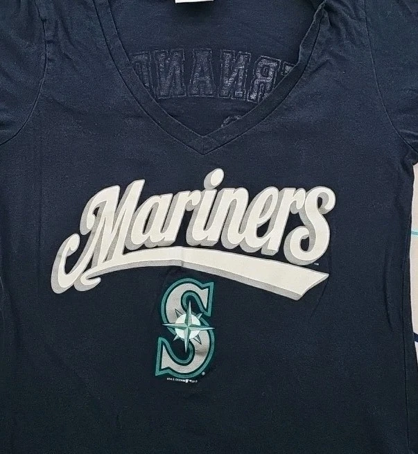 Camiseta Seattle Mariners Felix Hernandez Damas Cuello en V Por 5th & Ocean Talla L Foto 1 de 4