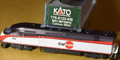 N Scale KATO 176-6125-KB CALTRAIN MPI MP36PH Diesel Loco #924 Kobo Custom EX - Image 1 of 4