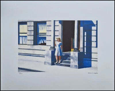 EDWARD HOPPER *Summertime * 50 x 40 cm *Lithografie *Kunstdruck*limited # 50/200 - Bild 1 von 4