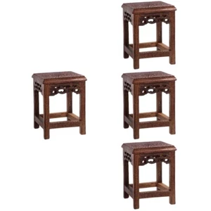 4 PCS Vase Base Holz Blumenkübel Podest Pflanzenuntersetzer - Bild 1 von 12