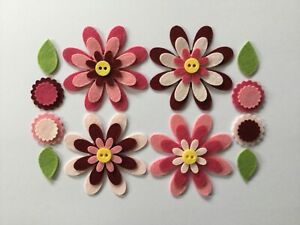 Felt flower shapes for crafts