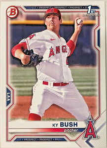 2021 BOWMAN DRAFT #BD149 KY BUSH *1ST BOWMAN* LOS ANGELES ANGELS