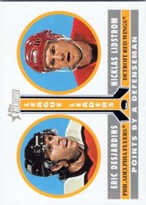2000-01 Topps Heritage #236 E.Desjardins/N.Lidstrom LL