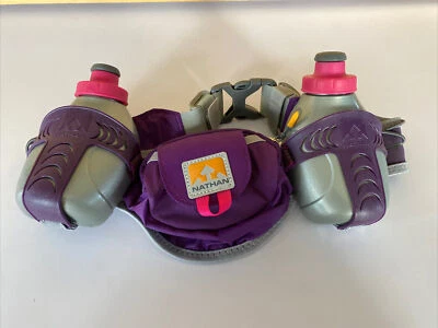 Nathan Fanny Pack Cinturón Hidratación Doble 9oz Portabotellas de Agua Correr Senderismo Foto 1 de 4