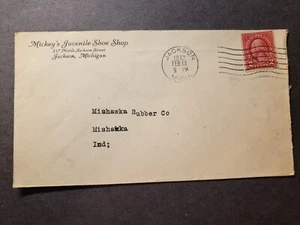 Mickey's JUVENILE SHOE SHOP, JACKSON, MICHIGAN 1932 Postal History Cover MICH - Picture 1 of 2