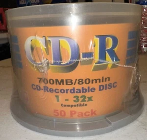 GQ - Great Quality CD-R 50 Pack 1-32x 700MB 80 Minutes SEALED - Picture 1 of 3