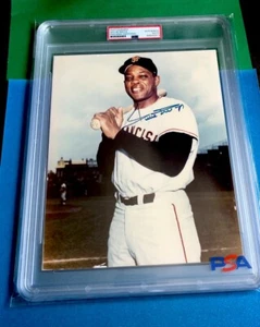 Willie Mays Signed 8x10 Color photo - PSA/DNA - “SAY HEY” - GIANTS - BEAUTY - - Picture 1 of 8
