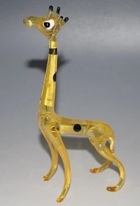 ITALIEN MURANO MUNDGEBLASENE GLAS GIRAFFE FIGUR GESPONNENES GLAS VINTAGE - Bild 1 von 3