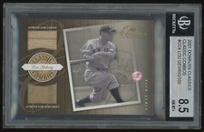 2001 Donruss Classics Combos Lou Gehrig Bat + Jersey #CC-4 /100 BGS 8.5 HOF