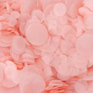 Biodegradable Wedding Confetti | PALE PINK | Circle Tissue Paper | 20g Bag - Picture 1 of 4