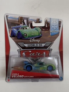 DISNEY PIXAR CARS CARLA VELOSO WITH FLAMES ALLINOL BLOWOUT RARE 2013 BNIP - Picture 1 of 5