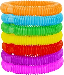 12PCS Pop Tube Sensory Fidget Toys Kids Adults Stress Relief & Anti Anxiety Toy - Picture 1 of 5