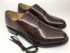 Samuel Windsor Classic Oxford Shoe BV44 Brown Leather Size 8.5 M NEW