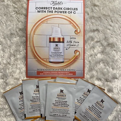 Kiehl's Powerful-Strength Dark Circle Reducing Vitamin C Eye Serum 7 Day Set - Image 1 of 3