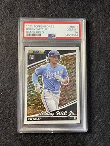 2022 Topps Update Black Gold Bobby Witt Jr #BG11 PSA 10 Kansas City Royals RC 🔥