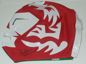 DR WAGNER JR SIGNED AUTO'D MASK LUCHA LIBRE CMLL AAA NJPW CHAMP RED GREEN MEXICO - Picture 1 of 6