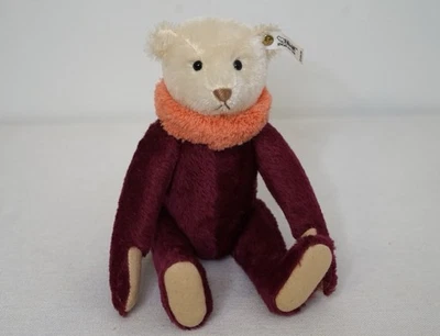 Steiff Circus Dolly Bear 紫色紫色收藏家 1913 年复制品 0164/34 11 英寸 — 第 1/4 张图片