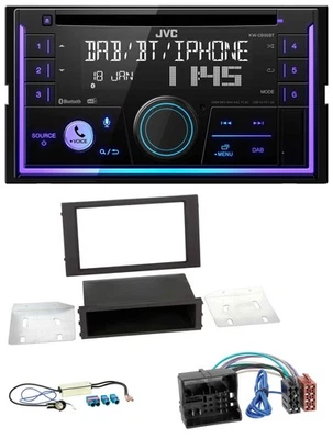 JVC MP3 USB 2DIN DAB Bluetooth CD Autoradio für Seat Ibiza 2015-2017 schwarz - Bild 1 von 4