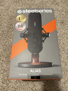 SteelSeries Alias USB Mic for PC - 3x Bigger Capsule for Gaming, Streaming - Afbeelding 1 van 4