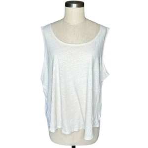 Canotta oversize NA NIN bianco panna canapa cotone biologico maglia donna taglia unica - Foto 1 di 7