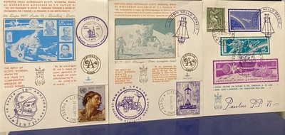 THREE Mini-sheet S: VATICAN CITY  : Space: Apollo 15 S/S MNH OG VF  AS PICTURED - Image 1 of 4