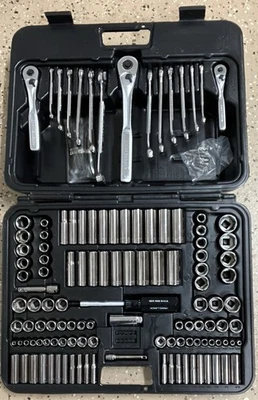 NOS Sears Craftsman 144pc ALL 6 POINT Mechanics Tool Socket Set 33644 USA New! - Image 1 of 4