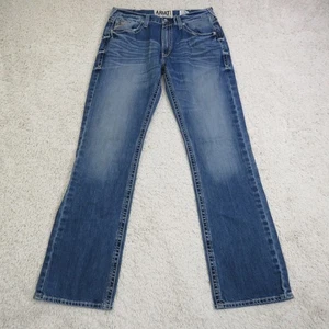 Ariat M6 Slim Boot Jeans Mens 36x38 Blue Denim Straight Leg Western Cowboy - Picture 1 of 14