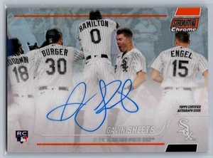 HOJAS GAVIN naranja novato auto #15/25 2022 Topps estadio club cromado #SCCBA-GS - Imagen 1 de 2