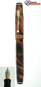 Vintage 1930's Parker Parkette de Luxe 14k Gold Nib Fountain Pen - Picture 1 of 10