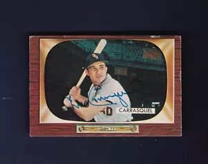 Chico Carrasquel signed Chicago White Sox 1955 Bowman baseball card - Picture 1 of 2